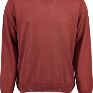 Black Blue Miesten Neulepusero, MERINO O-NECK Poltettu Oranssi