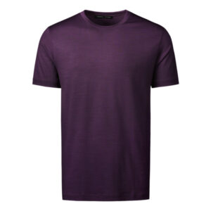Formal Friday Ultrafine Merino T-shirt - Plum - Unisex - S - Partioaitta