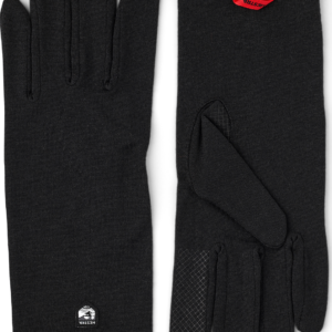 Hestra Merino Wool Liner Long pitkävartiset aluskäsineet, musta