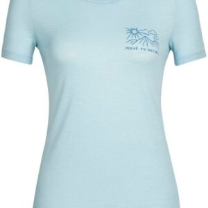 Icebreaker Tech Lite II SS Tee Mountain Lake Haze naisten merinovilla-t-paita