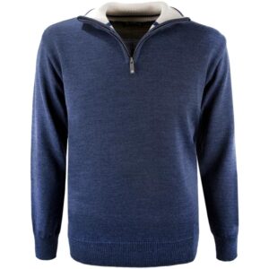 Kama Bjørn Merino, villapaita, miesten, tummansininen