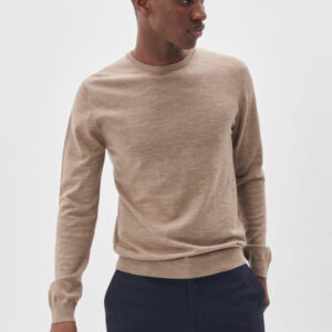 MATINIQUE Miesten Neulepusero, MARGRATE MERINO NOS Khaki Melange