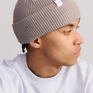 Makia miesten villapipo, MERINO CAP Vaaleanruskea