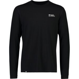 Mons Royale Cascade Merino Base Layer, fleecepusero, miesten, musta