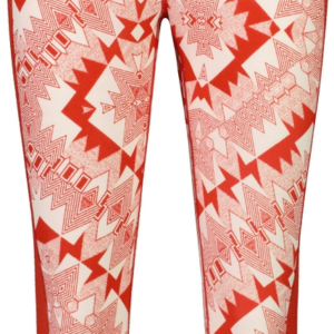 Mons Royale Cascade Merino Flex 200 naisten 3/4-mittaiset kerrastohousut, Retro Red Nordtek