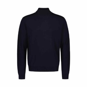 Sinnuu Miesten Neulepoolo MERINO ROLL NECK, MADE IN ITALY Tummansininen