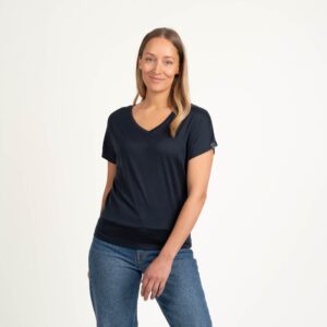 North Outdoor Eva Merino T-paita W - Indigonsininen M koko